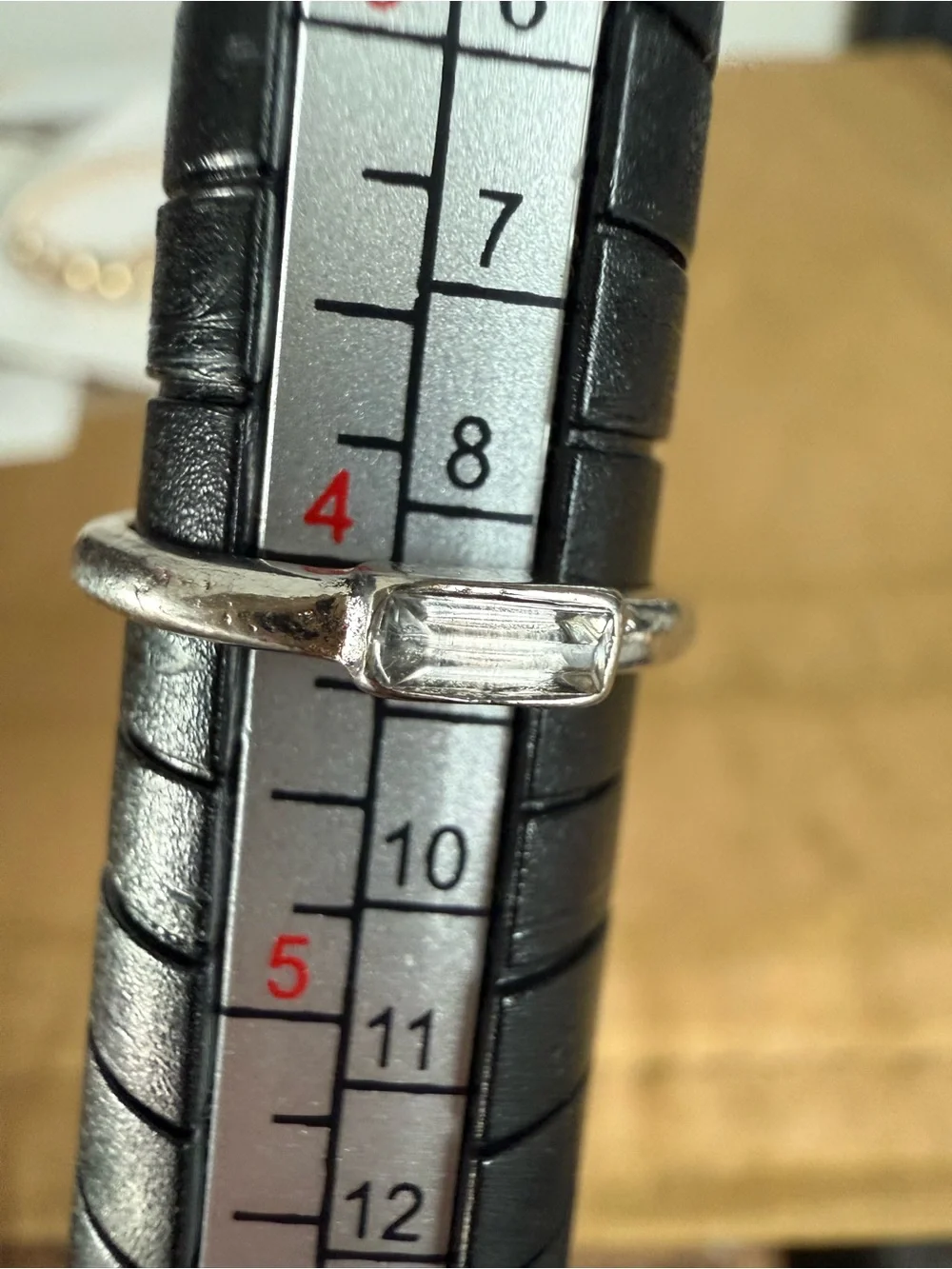 Minimalist Silver Bar Ring - Polished Silver Women's Band
